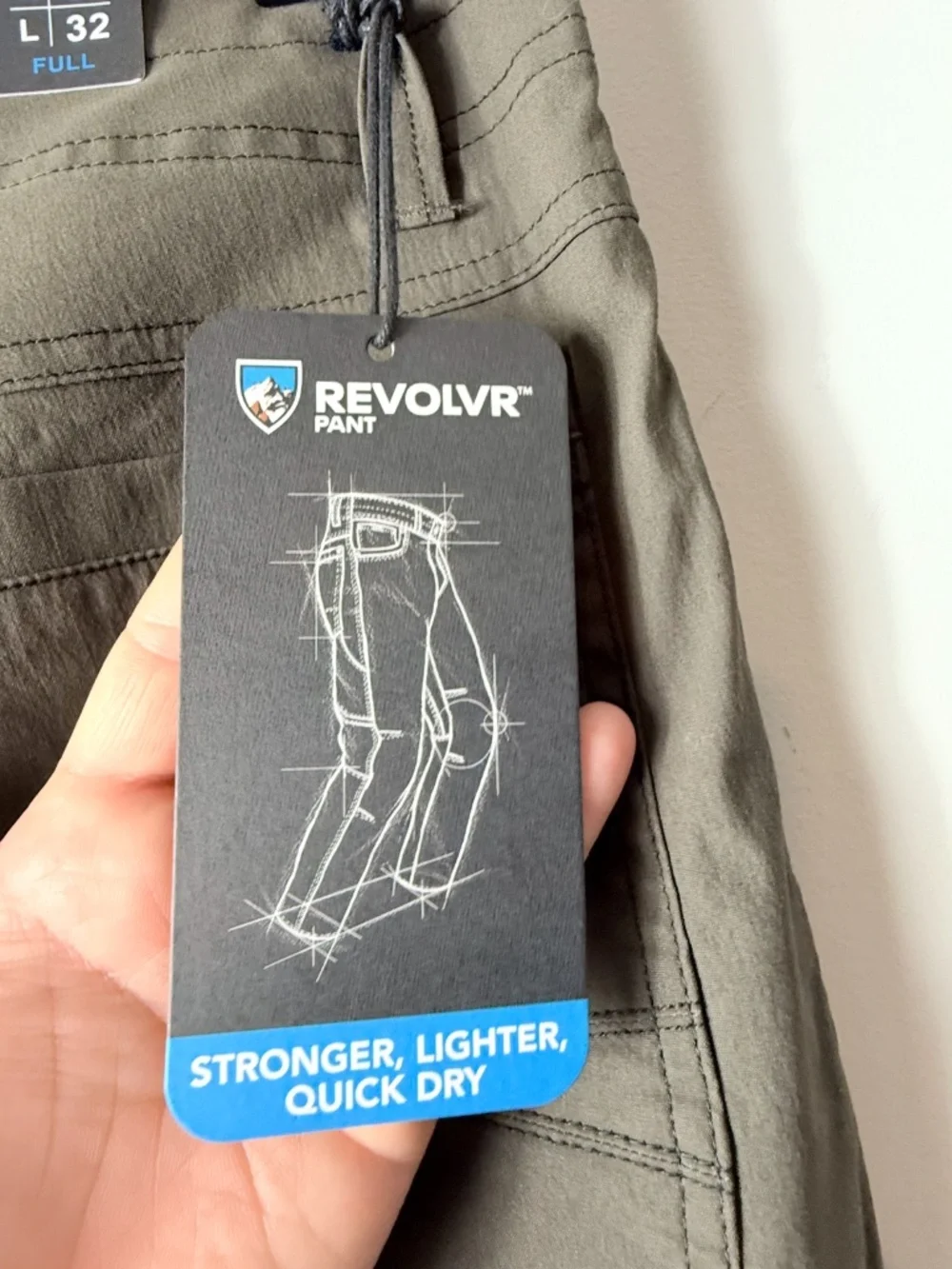 Kuhl Revolvr Pant Size 38 Gun Metal Comfort Fit NWT (I)